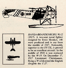 Specs for Hansa-Brandenburg